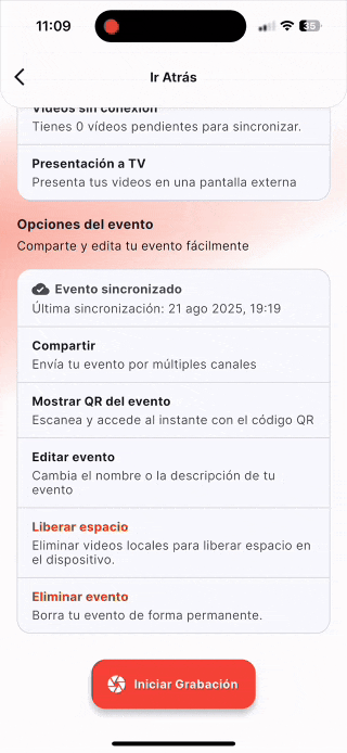 Compartir un vídeo 360 desde Snap360 en iPhone y Android