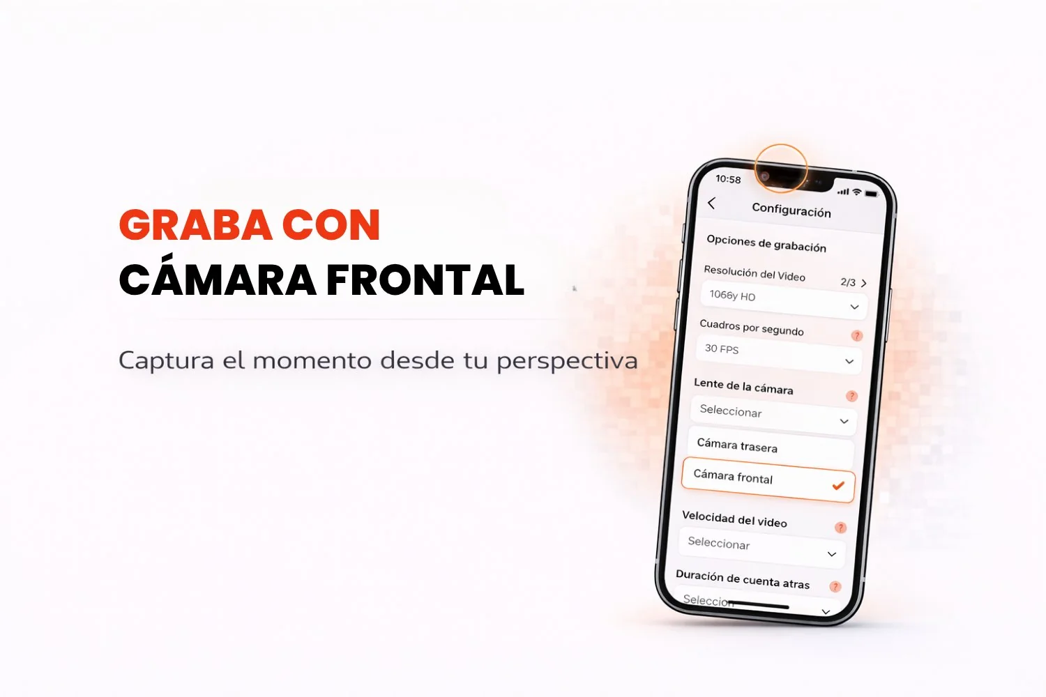 Grabar vídeos 360 con la cámara frontal del móvil en Snap360