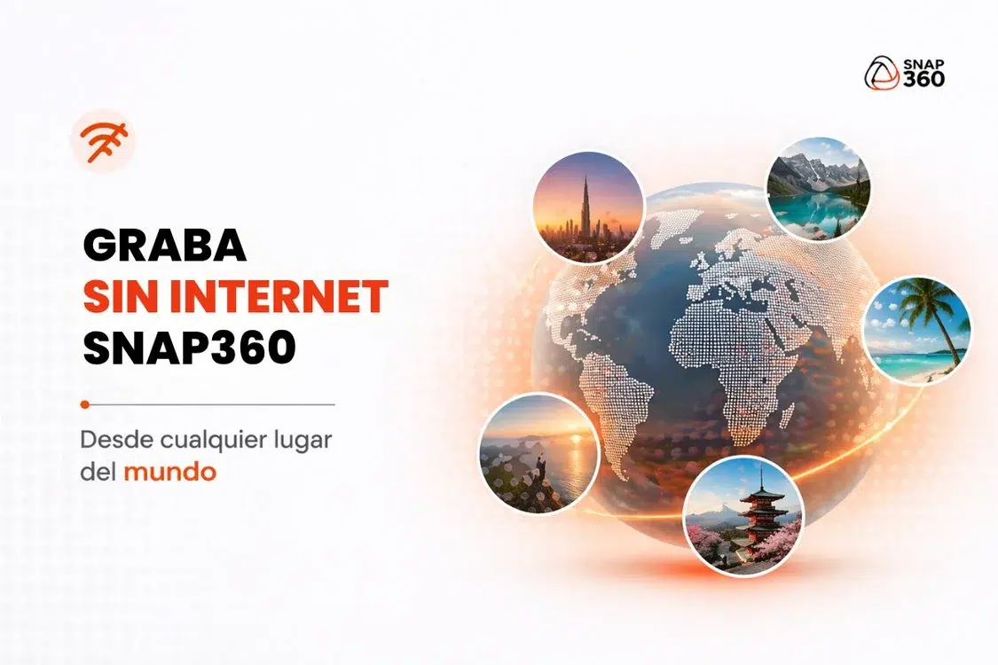 Grabar vídeos 360 sin conexión a internet con la app Snap360