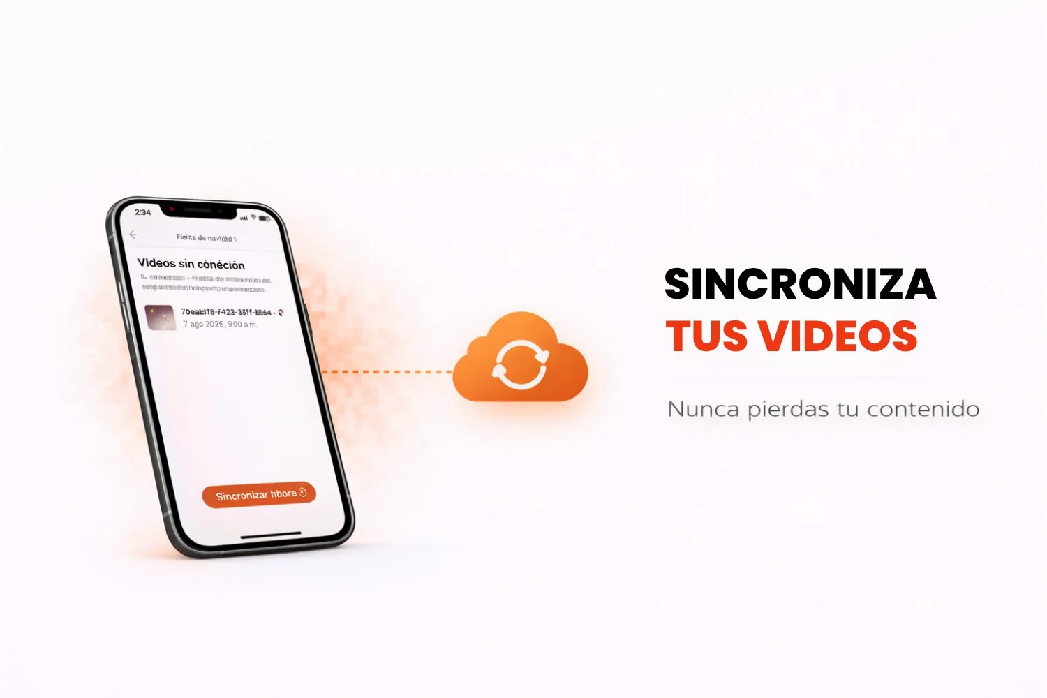 Sincronizar con la galería los vídeos grabados sin conexión en Snap360