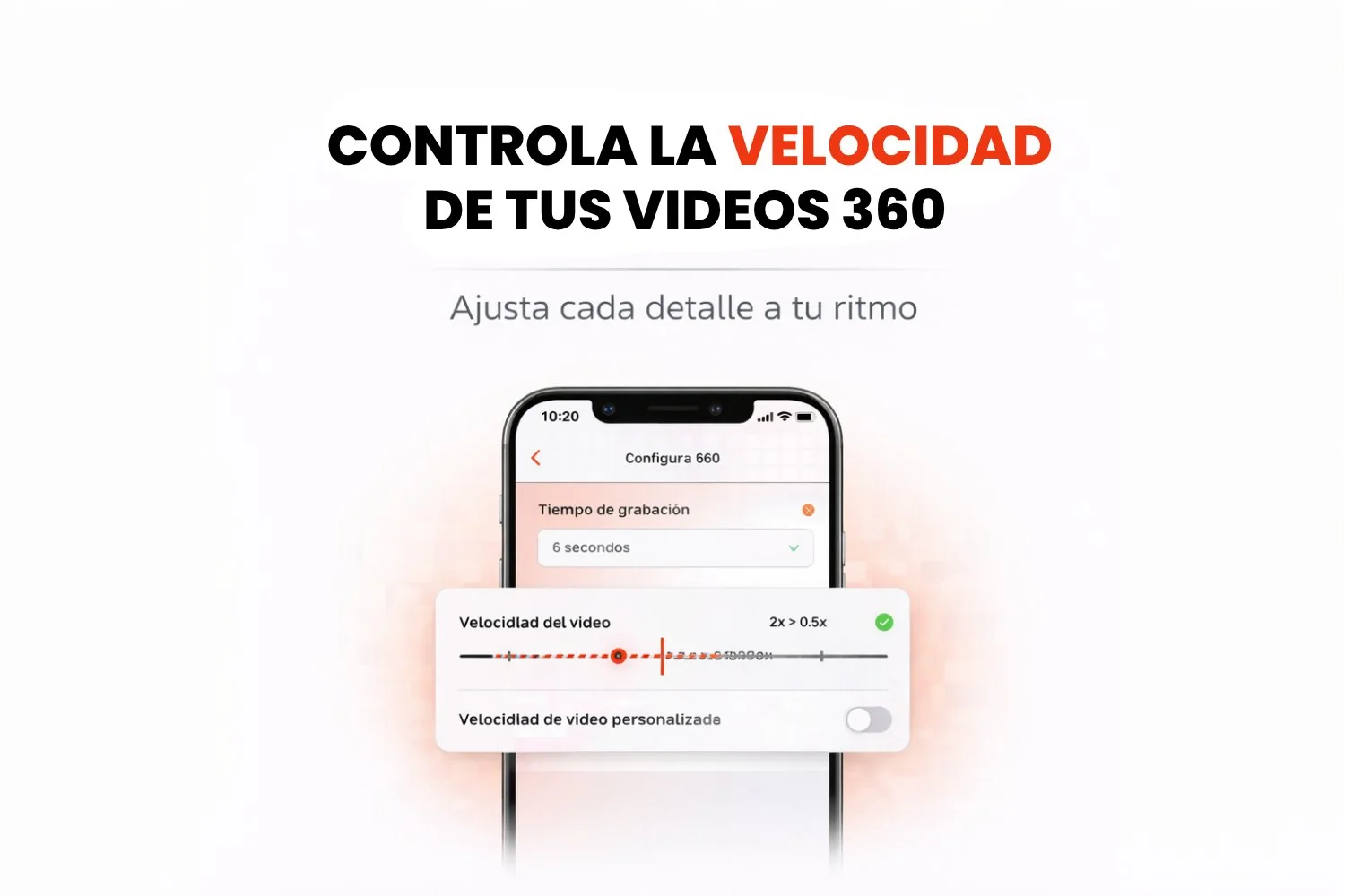 Cambiar la velocidad de los vídeos 360 en iPhone y Android con Snap360