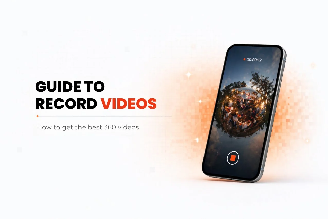 Die 360 Fotobox App Snap360 an einer 360 Plattform, auf iPhone und Android