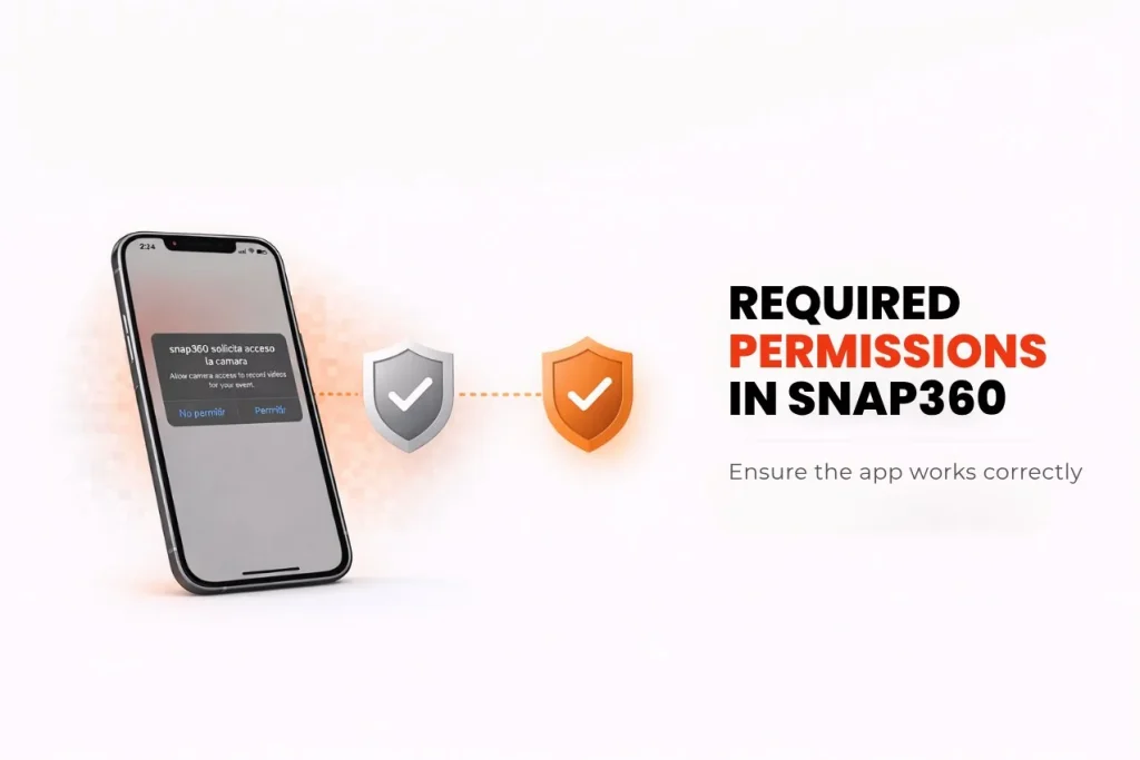 Heimildir sem Snap360 þarf í iOS og Android