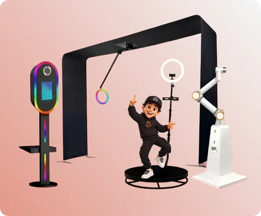Fotomatones y cabinas 360 compatibles con la app Snap360